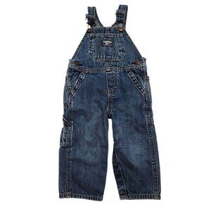 Vintage Vestback Osh Kosh Denim Carpenter Overalls Size 18 Months